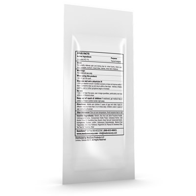 Drug Facts Label - foil burn   blister back